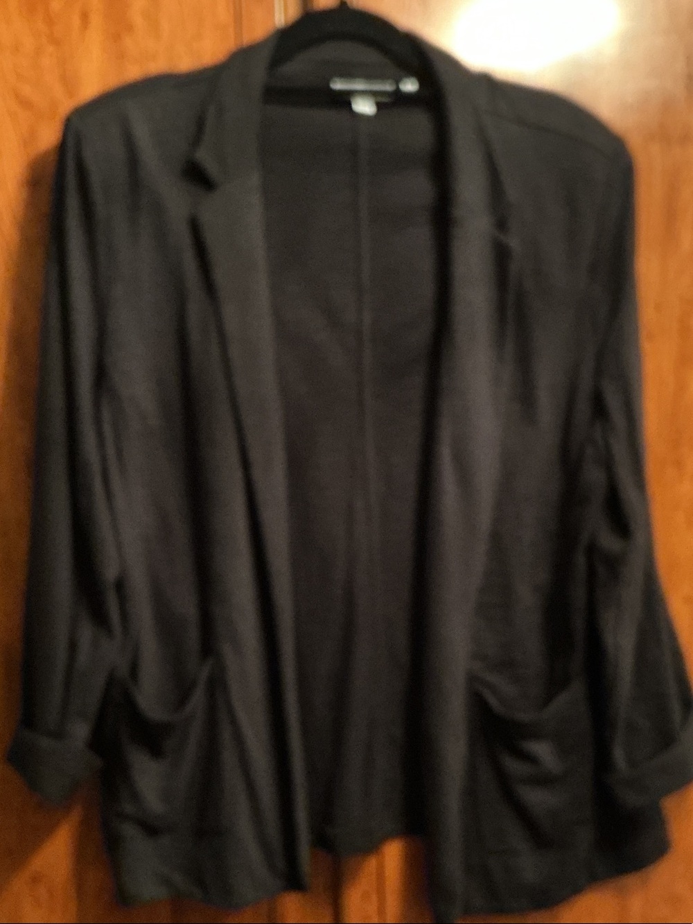 Chico's Black Open-Front Blazer Jacket